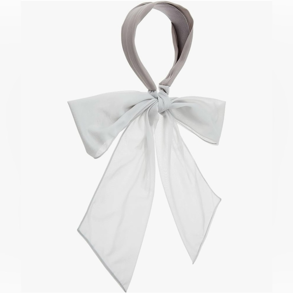 Snidel SWGG212647 Women's Long Ribbon Hair Band Mocha MOC NWT